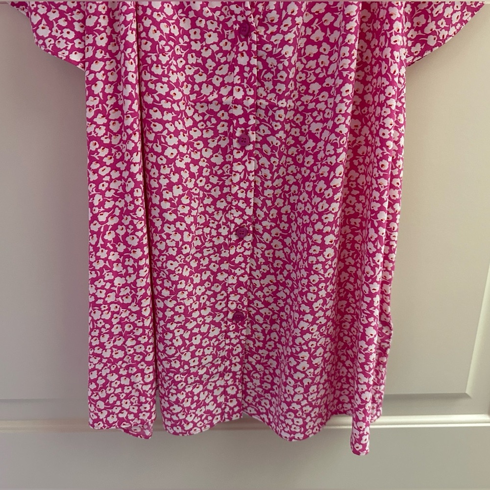 Hobbs London Cosima Top in Fuchsia Multi Flower - Picture 7 of 8